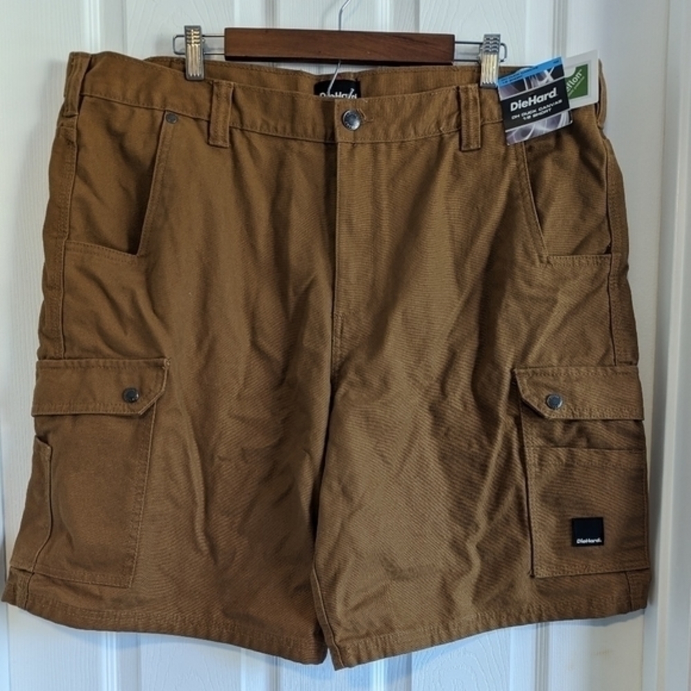 DieHard Duck‎ Canvas Shorts Men's 42 Rust Brown 10 Inch Inseam New With Tags